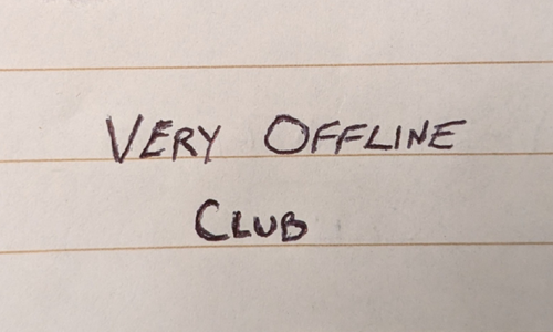 logo for Very Offline Club